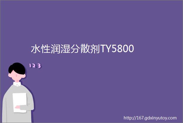 水性润湿分散剂TY5800