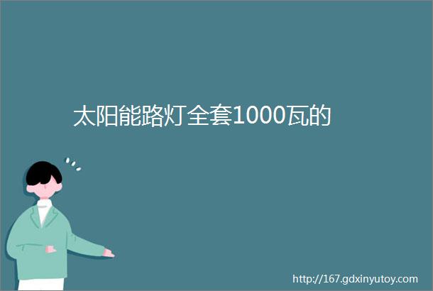 太阳能路灯全套1000瓦的